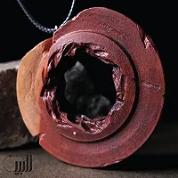 گردنبند چوبی طرح دایره بی انتها