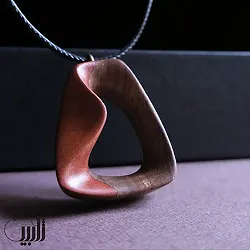 گردنبند چوبی طرح موج خیال (تک نسخه)