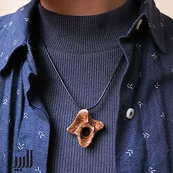 گردنبند چوبی موج خاموش (تک نسخه)