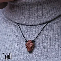 گردنبند چوبی کانسپت گاو خشمگین (تک نسخه)