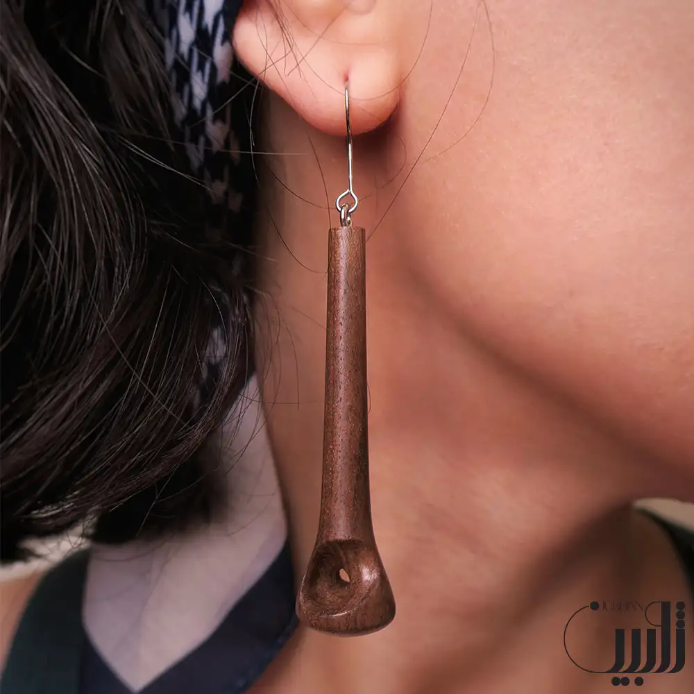 گوشواره چوبی خلع و تعادل (تک نسخه)