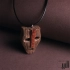 گردنبند چوبی طرح ماسک